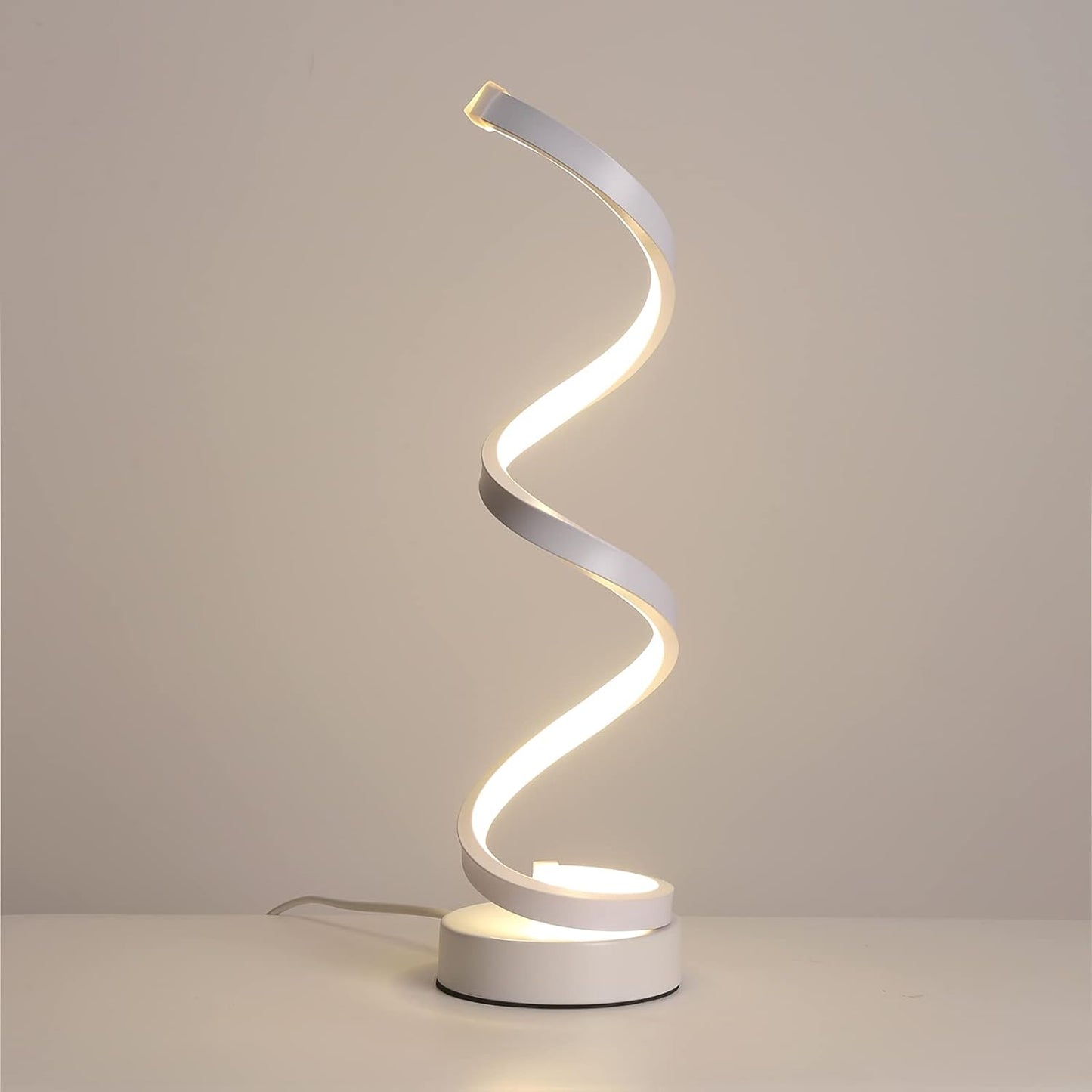 Decor Depot White Spiral Lamp™