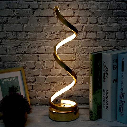 Decor Depot Golden Spiral Lamp™