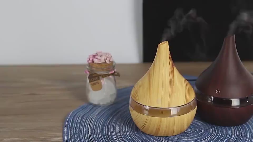 Wood grain tip humidifier air purifier