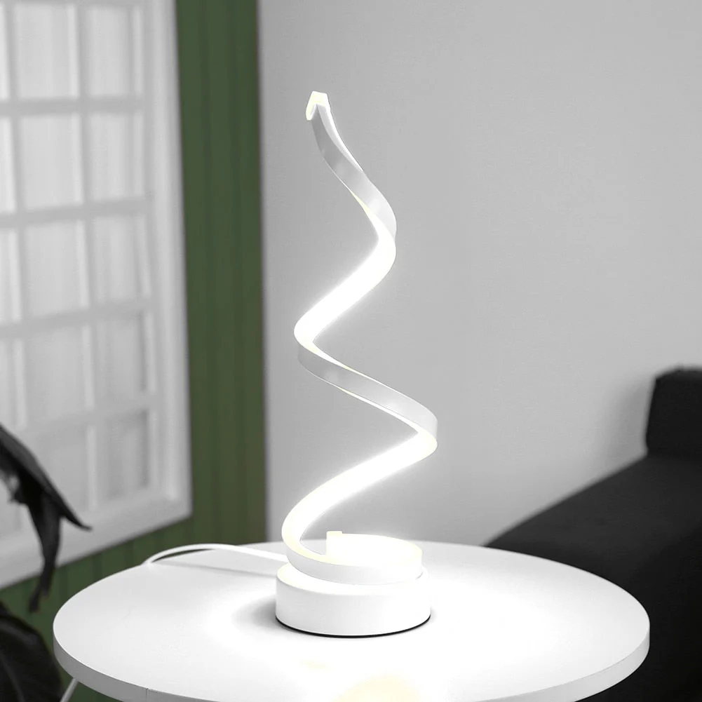 Decor Depot White Spiral Lamp™